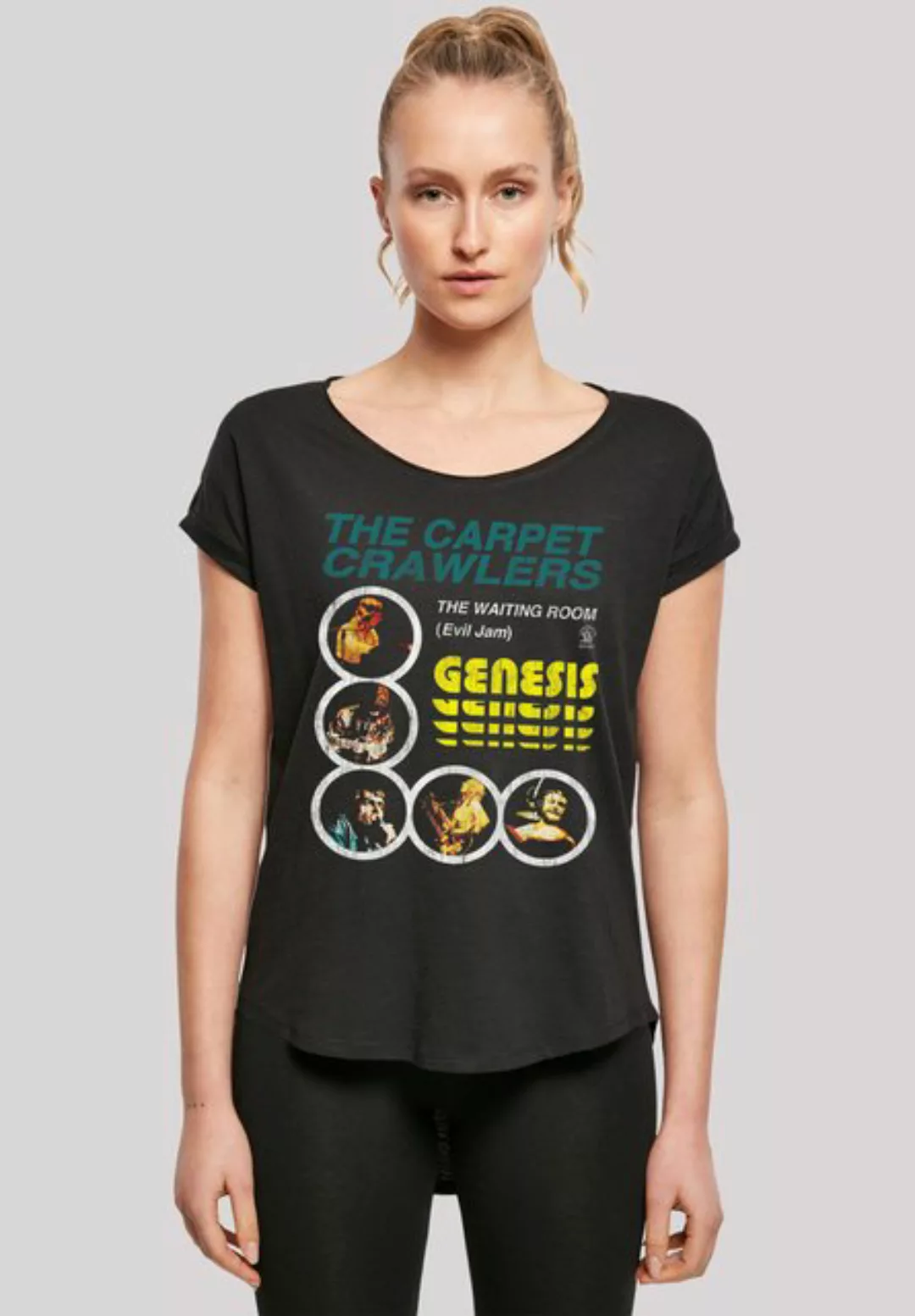 F4NT4STIC T-Shirt Long Cut T-Shirt 'Genesis The Carpet Crawlers' Damen,Prem günstig online kaufen