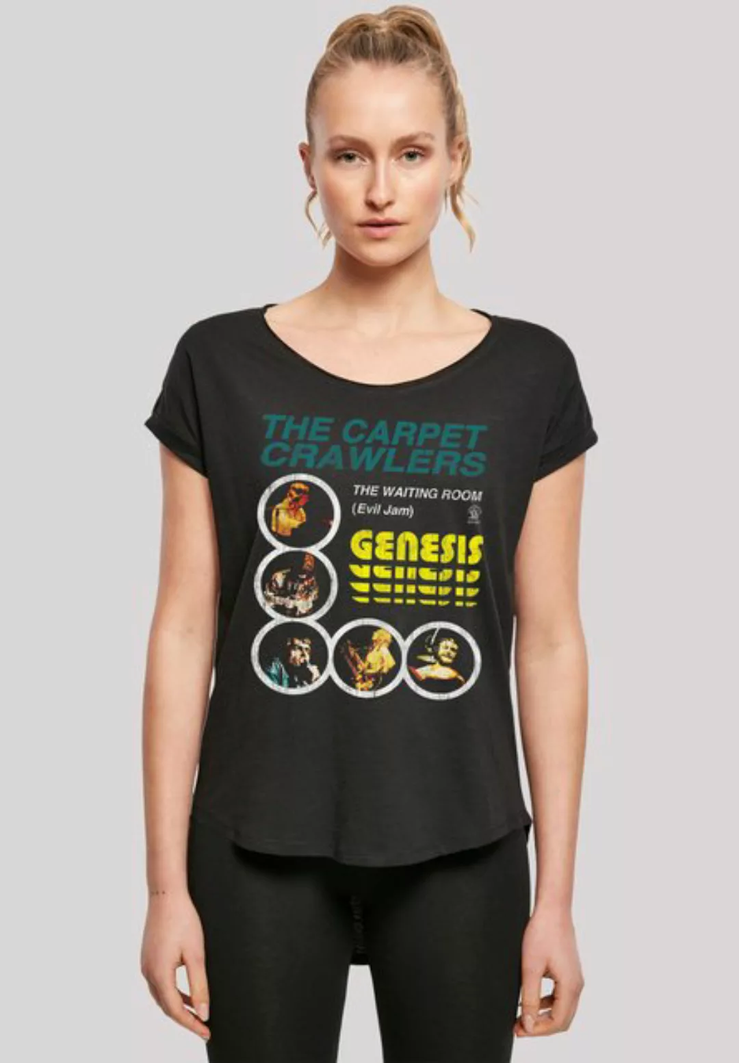 F4NT4STIC T-Shirt "Long Cut T-Shirt Genesis The Carpet Crawlers", Damen,Pre günstig online kaufen