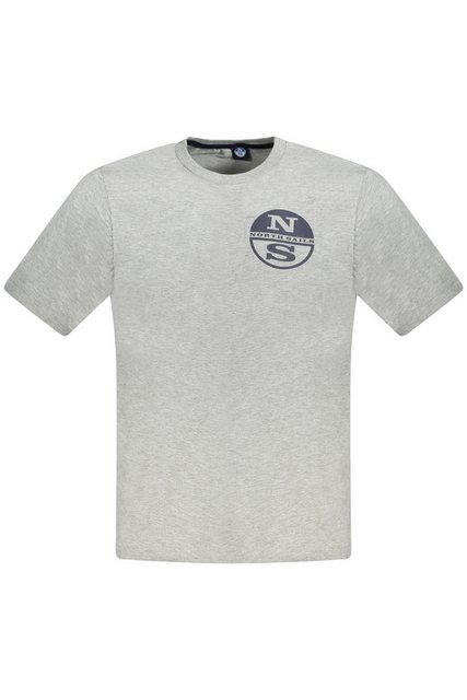 North Sails T-Shirt Graues Herren T-Shirt mit Druck und günstig online kaufen