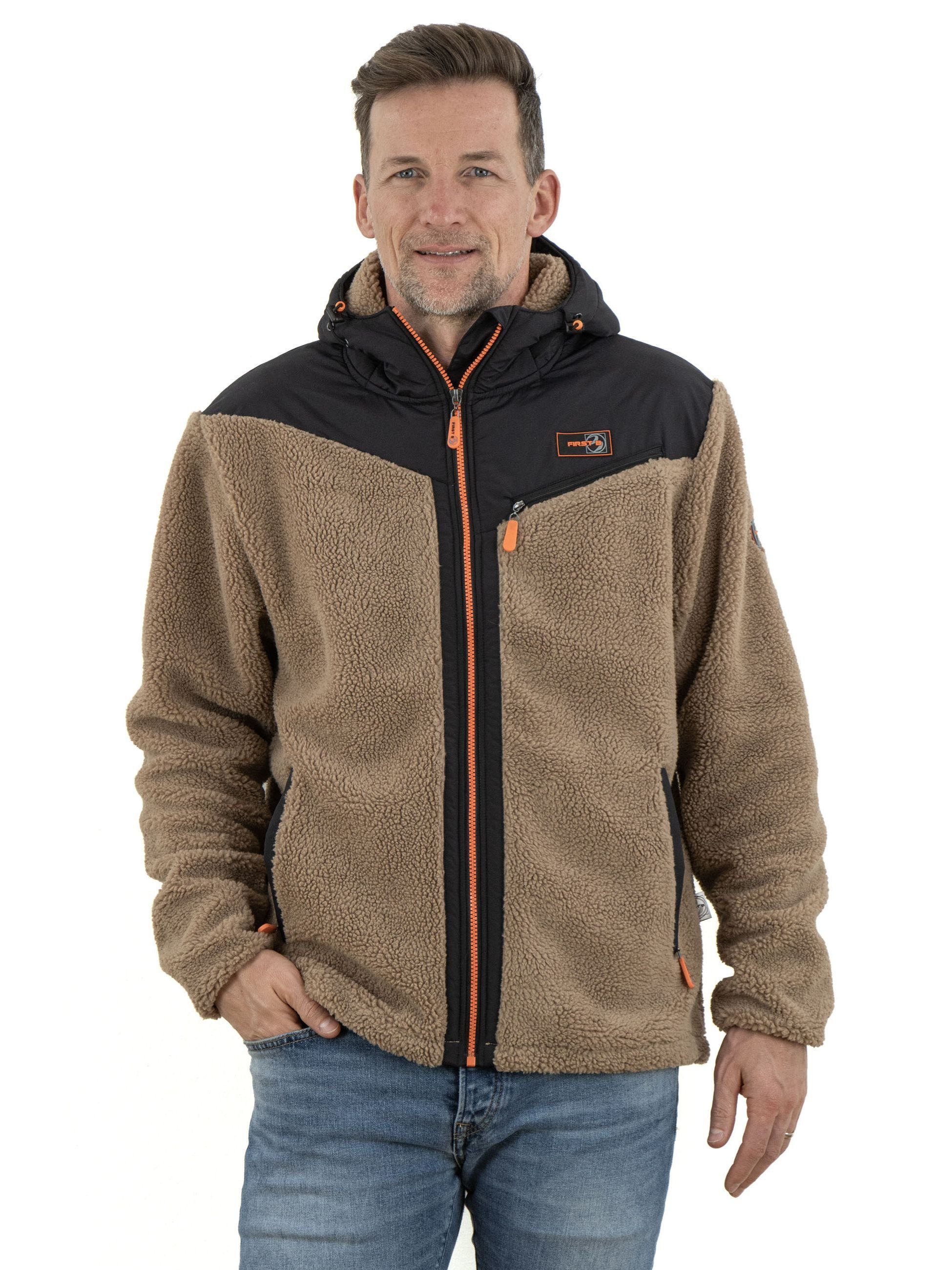FirstB Fleecejacke Herren Sherpafleece Jacke Arnfried günstig online kaufen