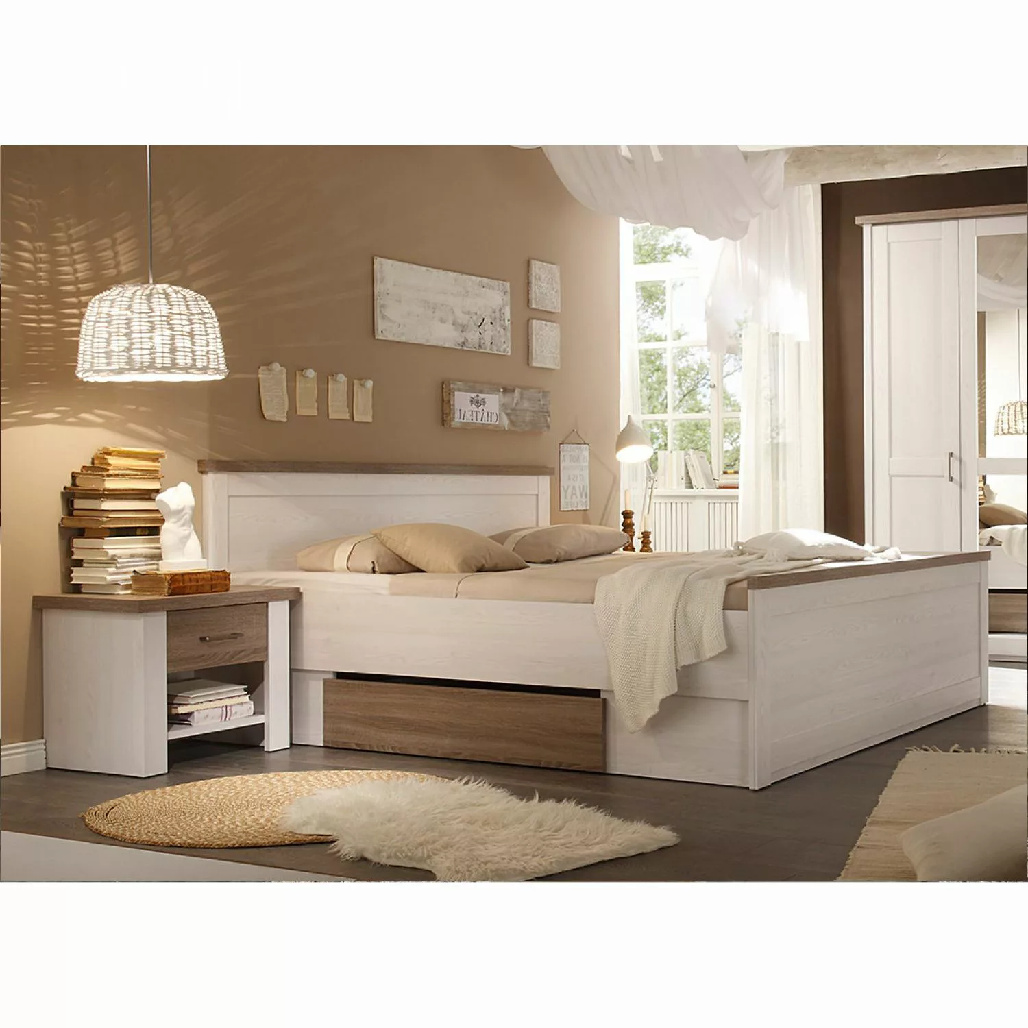Pol-Power Bettgestell Bettanlage Doppelbett Bett Gästebett 180x200 cm inkl. günstig online kaufen