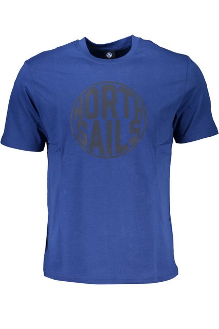 North Sails T-Shirt Herren Kurzarm T-Shirt Blau mit Print & günstig online kaufen