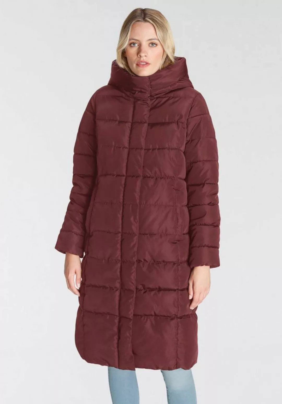 ONLY Steppmantel ONLTINA PUFFER X LONG COAT OTW mit Kapuze günstig online kaufen