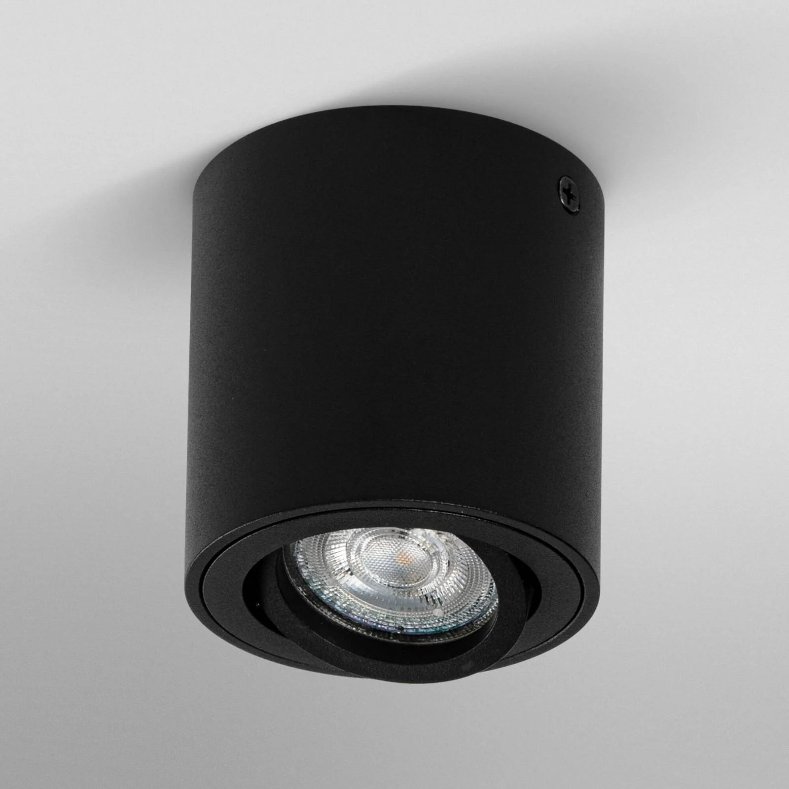 OSRAM Deckenstrahler ROUND, schwarz, Ø 8 cm, Metall, GU10 günstig online kaufen