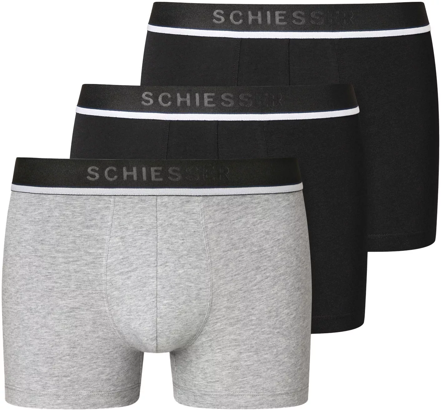 Schiesser Boxer ""95/5"", (3er-Pack), mit sportlichem Logo-Webgummibund günstig online kaufen