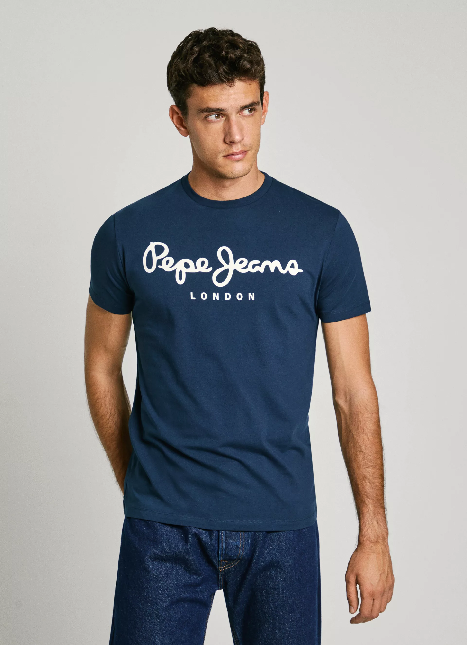 Pepe Jeans T-Shirt mit Markenprint vorne günstig online kaufen