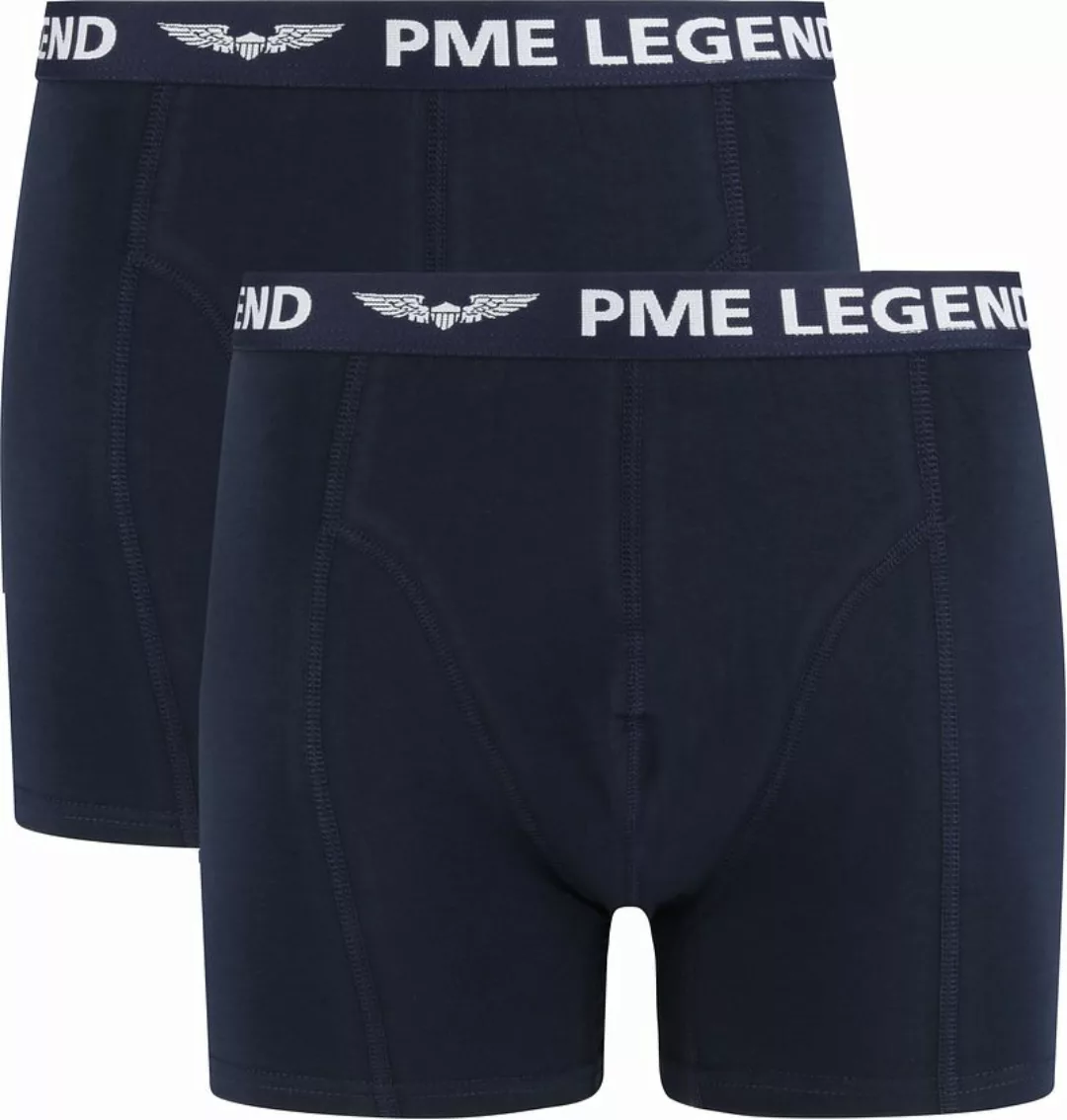 PME Legend Herren Boxershort BASIC COTTON ELASTAN 2er Pack Schwarz Blau günstig online kaufen