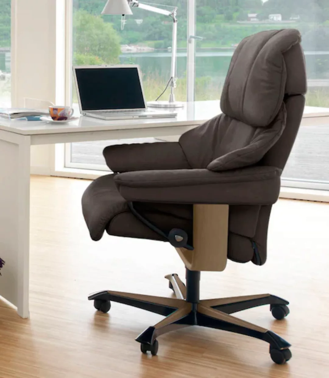 Stressless® Relaxsessel »Reno«, mit Home Office Base, Größe M, Gestell Eich günstig online kaufen