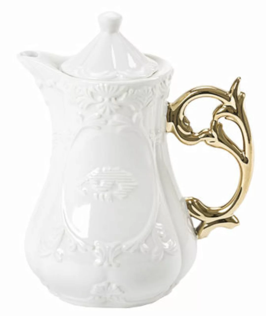 Teekanne I-Teapot keramik gold weiß - Seletti - Gold günstig online kaufen