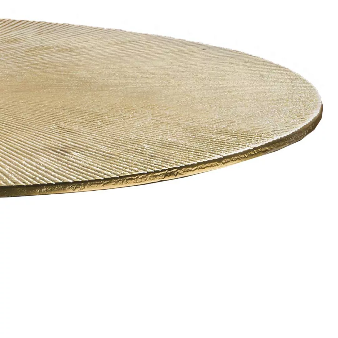 Beistelltisch aus Metall mit runder Tischplatte Bistro Stil günstig online kaufen