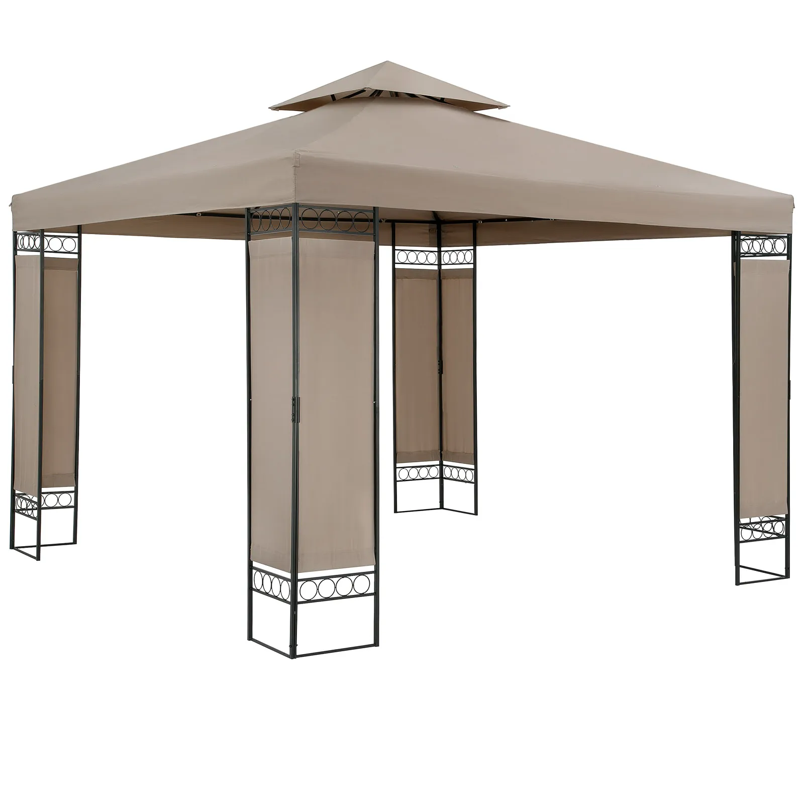 Pavillon Lorca Taupe 3x3m UV-Schutz 50+ günstig online kaufen