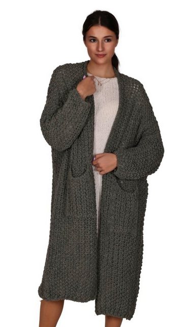 Charis Moda Strickmantel Cardigan Oversize Look mit Taschen günstig online kaufen