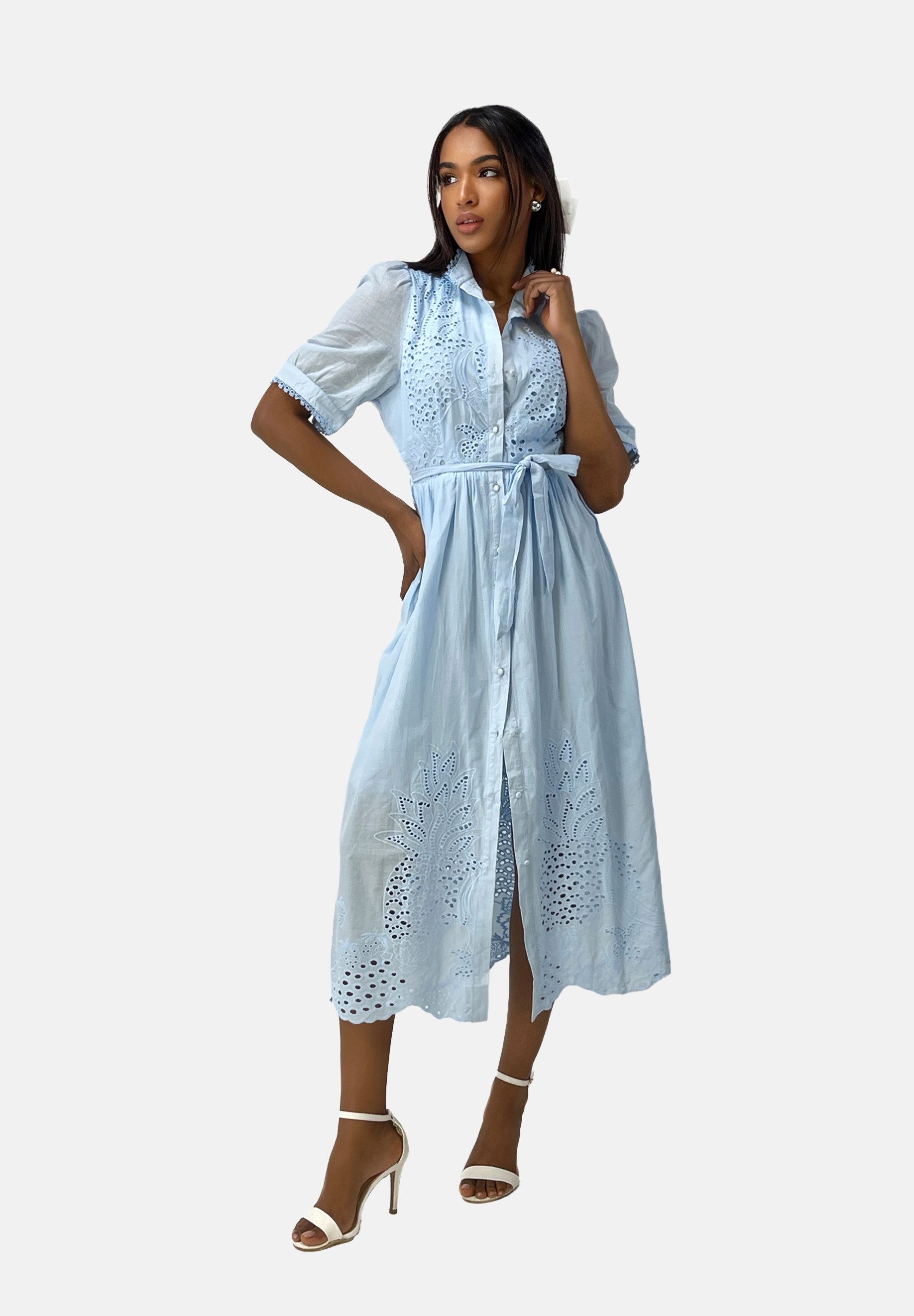 Elara Spitzenkleid Elara Damen Freizeitkleid (1-tlg) günstig online kaufen