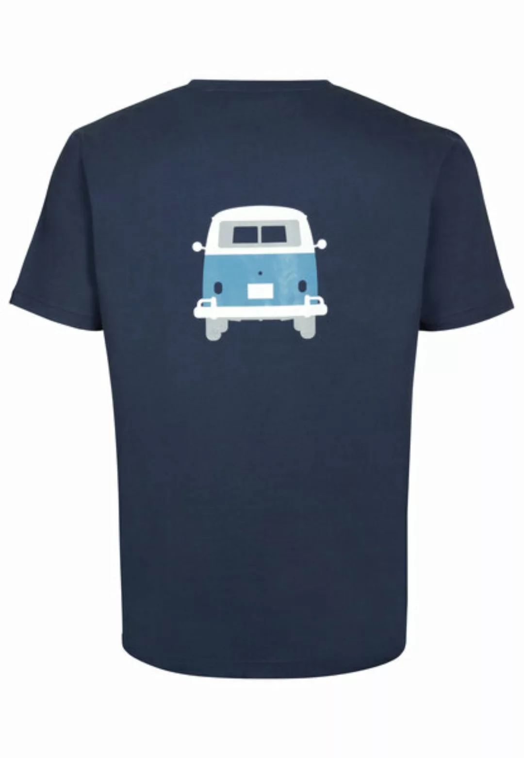 Elkline T-Shirt Methusalem lizenzierter VW Bulli Brust Rücken Print günstig online kaufen