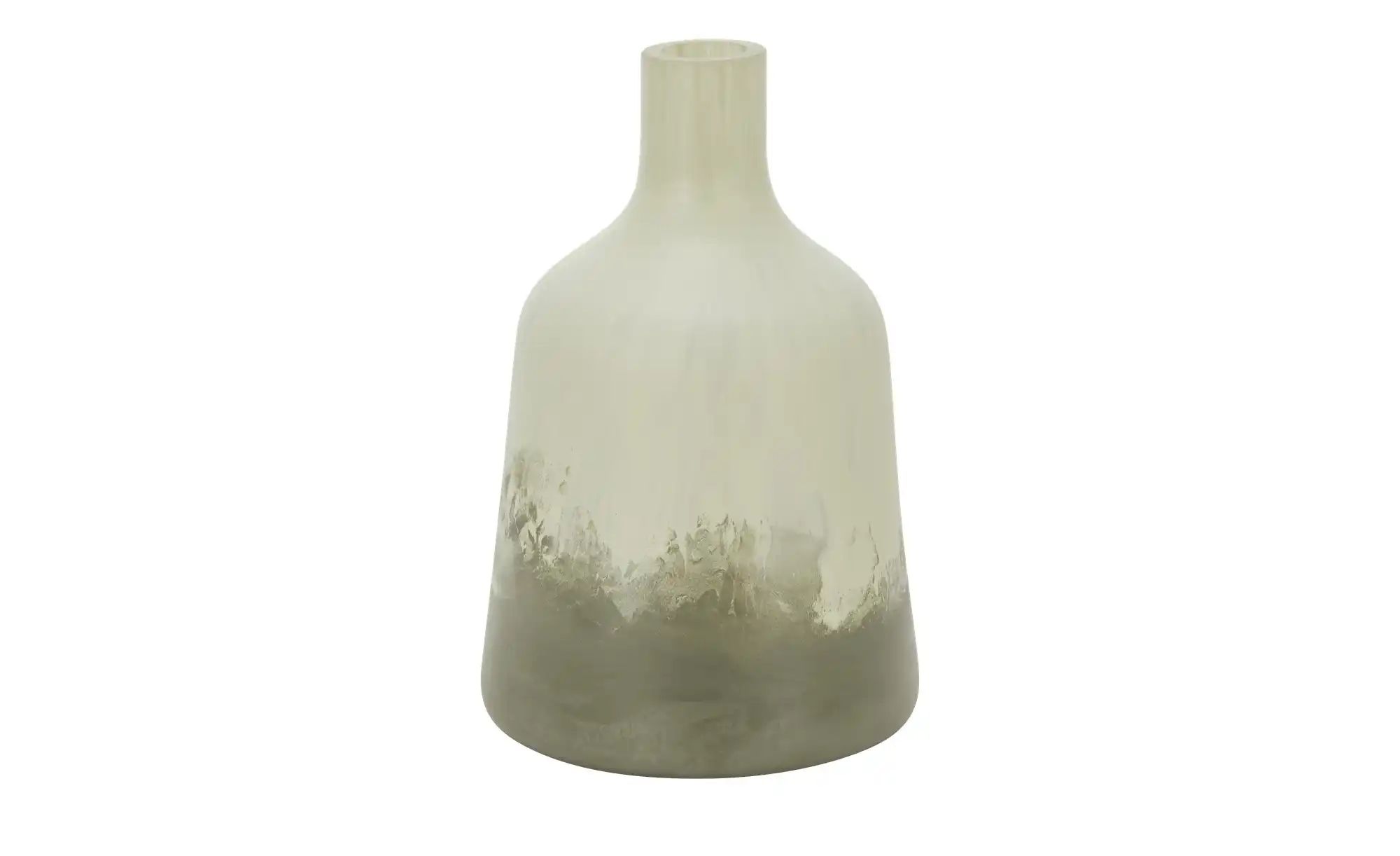 HOME STORY Vase   ¦ grün ¦ Glas ¦ Maße (cm): H: 28  Ø: 17 Accessoires > Vas günstig online kaufen