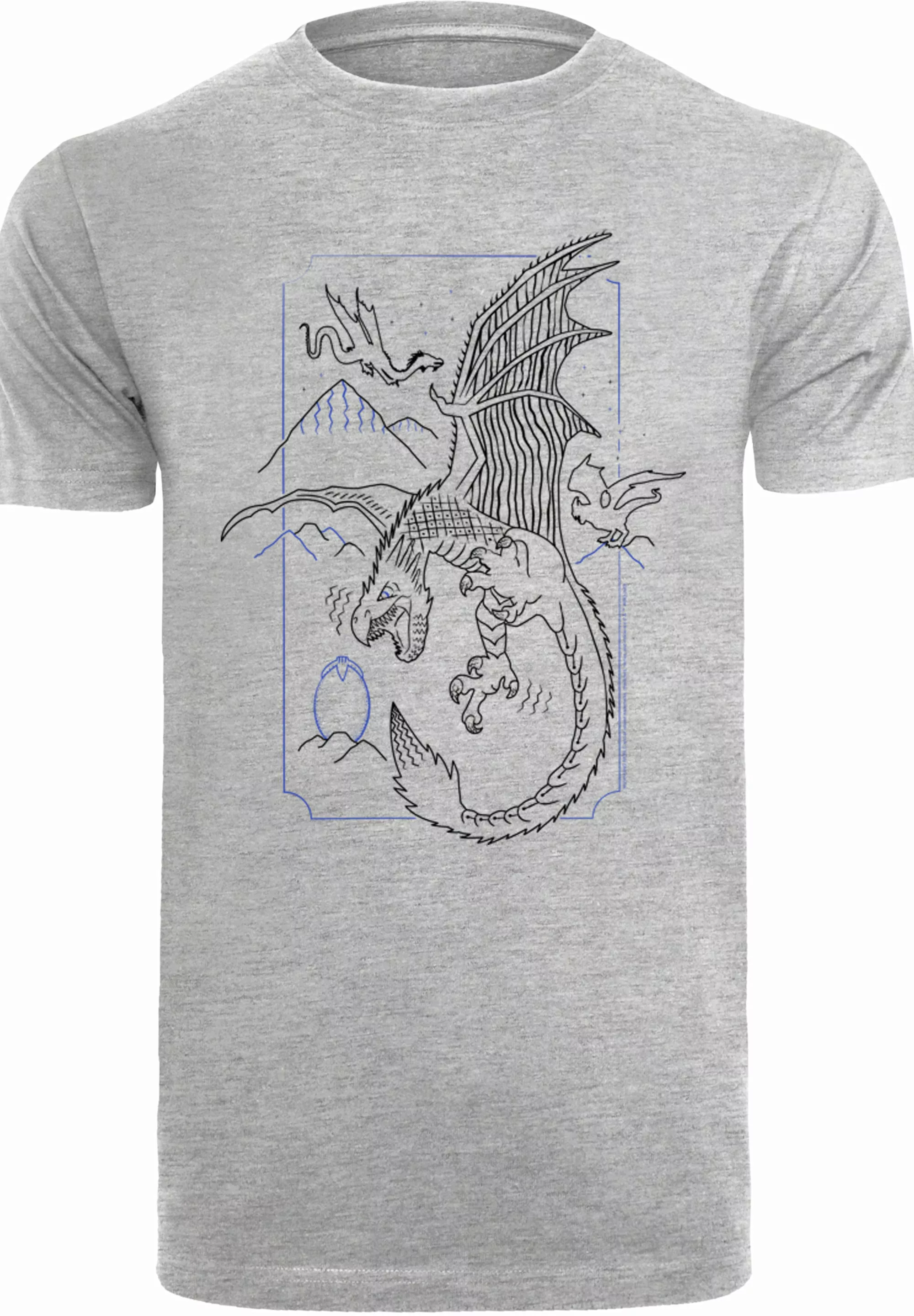 F4NT4STIC T-Shirt "Harry Potter Dragon Line Art", Print günstig online kaufen