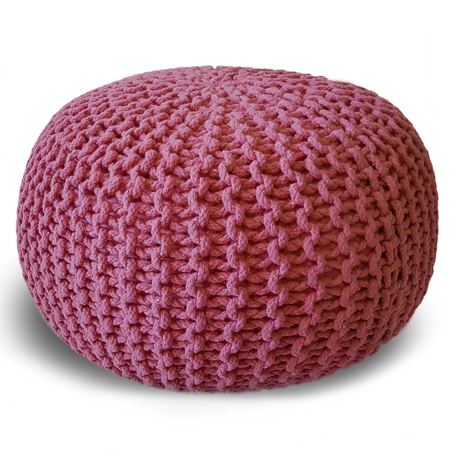 Casamia Pouf 45cm Sitzpouf Bodenkissen Hocker Baumwolle Pink günstig online kaufen