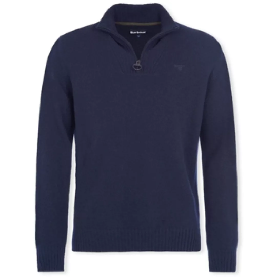 Barbour  Pullover Lambswool Half Zip Knit - Navy günstig online kaufen