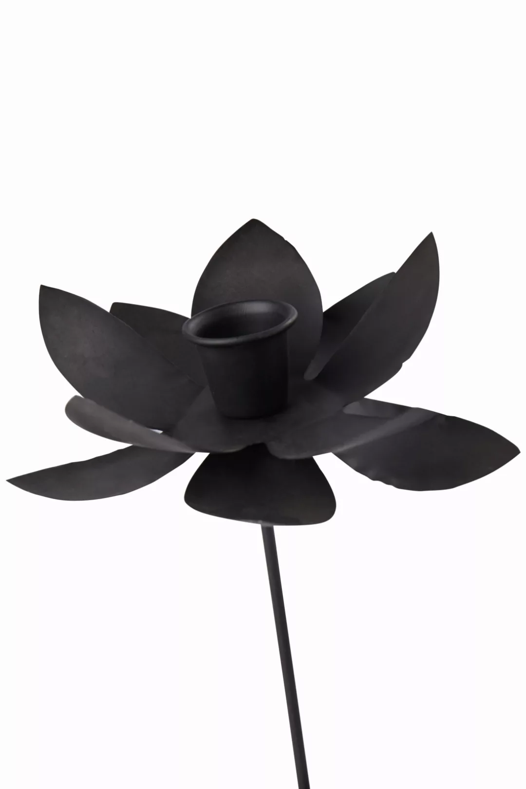 Blumen Kerzenhalter schwarz günstig online kaufen