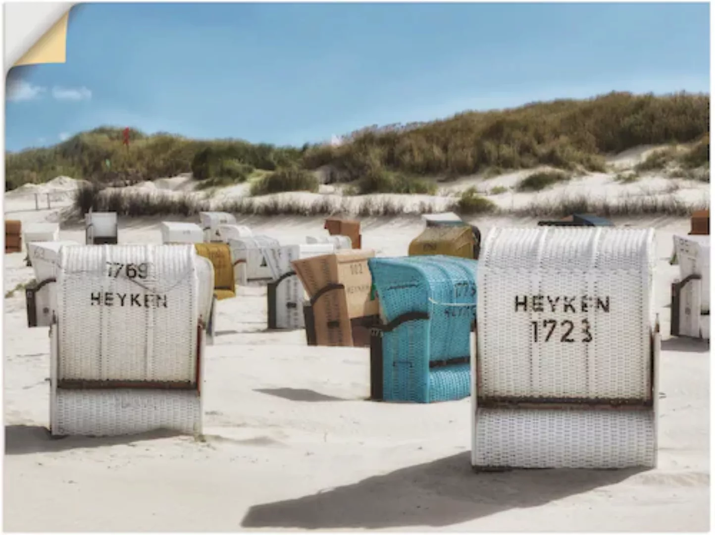 Artland Wandbild »Ein Tag am Meer«, Strand, (1 St.) günstig online kaufen