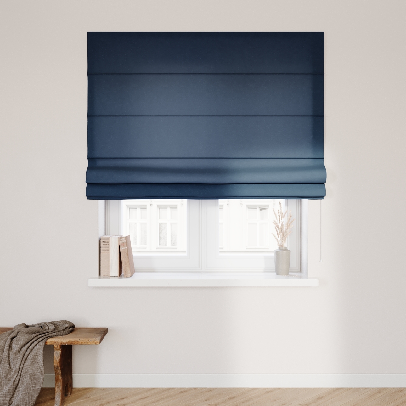 Dekoria Raffrollo Capri, marinenblau, 160 x 170 cm günstig online kaufen