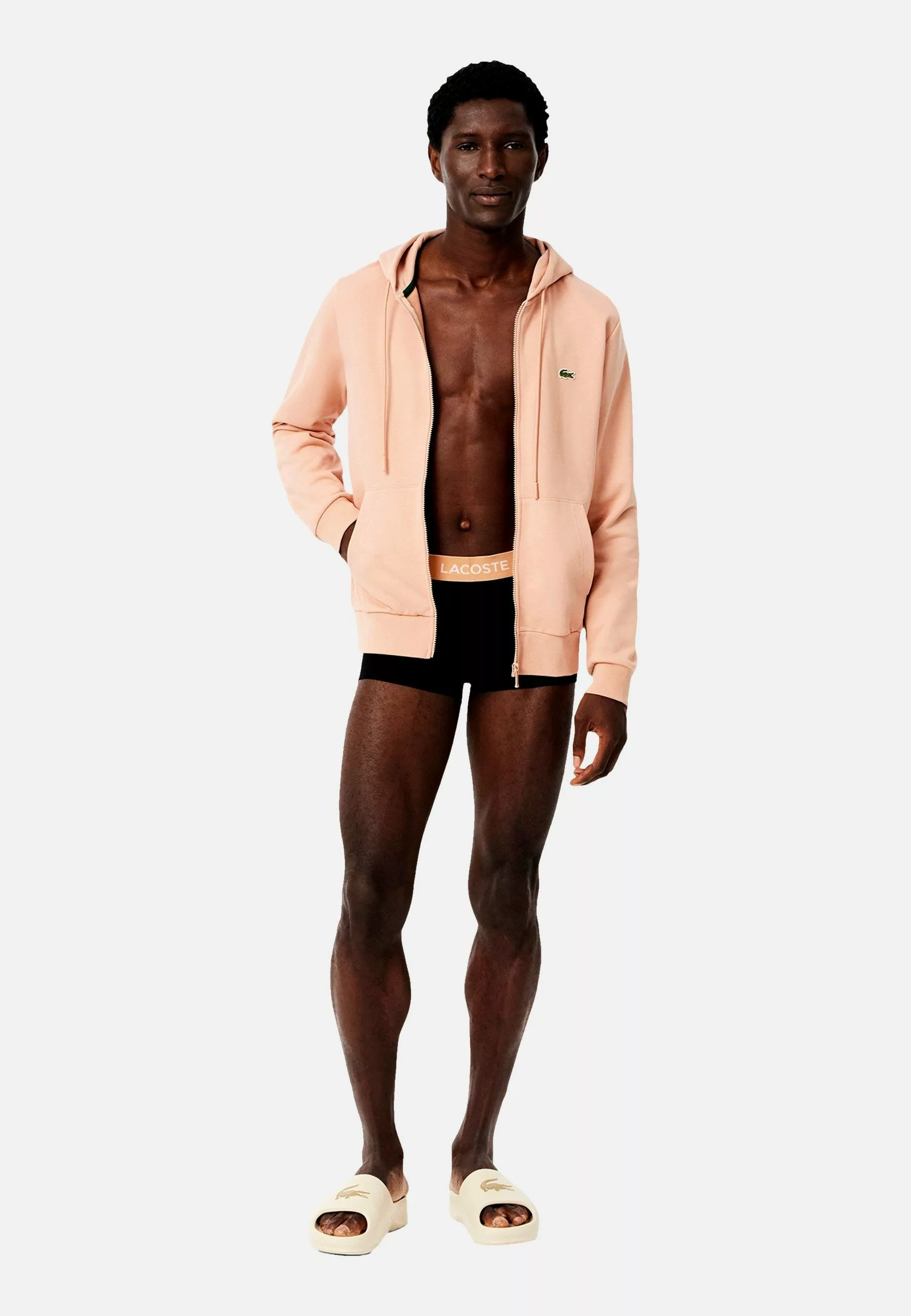 Lacoste 5-er Set Trunks Schwarz mit verschiedenfarbigem Webbund günstig online kaufen