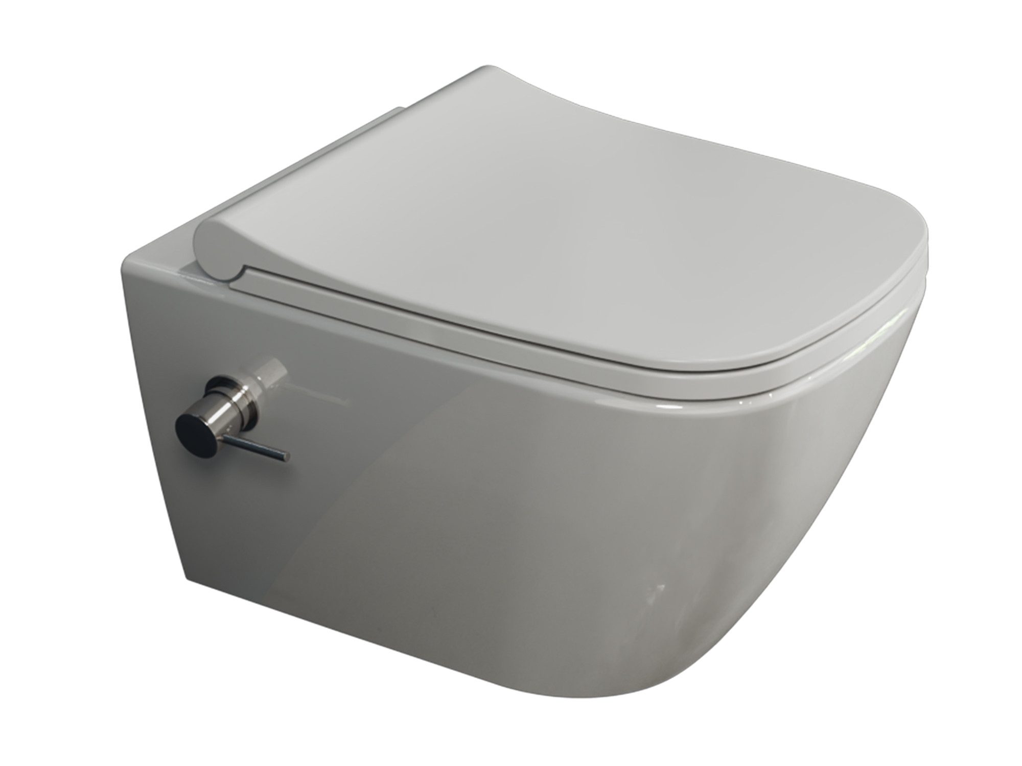 Aqua Bagno Dusch-WC Hänge-Dusch-WC spülrandlos Toilette günstig online kaufen