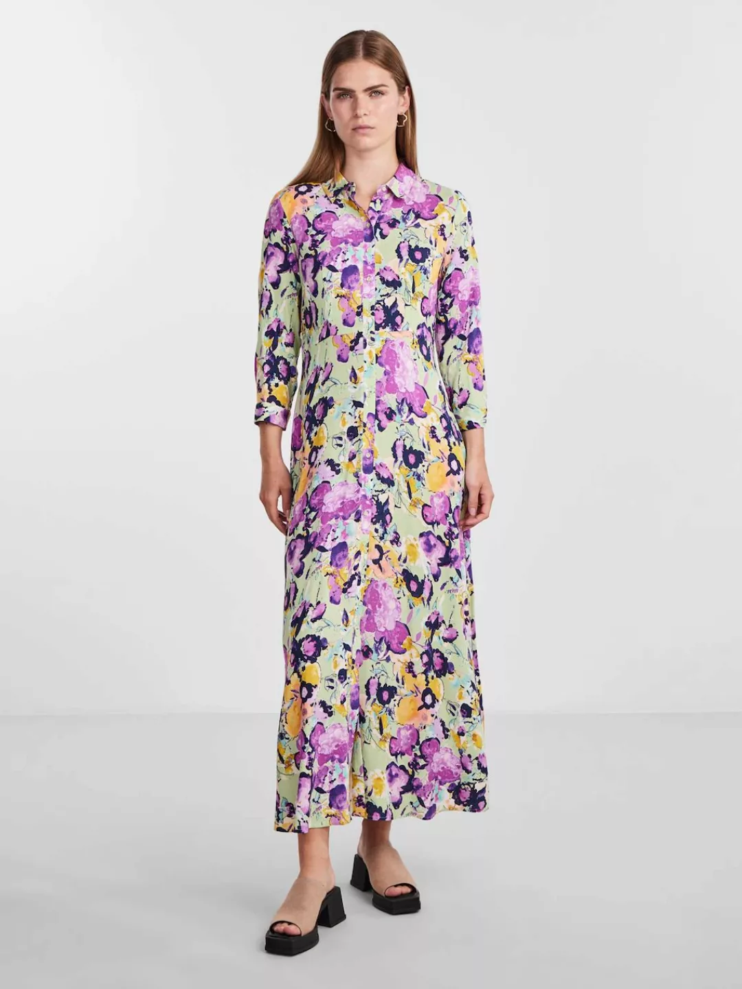 Y.A.S Hemdblusenkleid YASSAVANNA LONG SHIRT DRESS S. NOOS mit 3/4 Ärmel günstig online kaufen