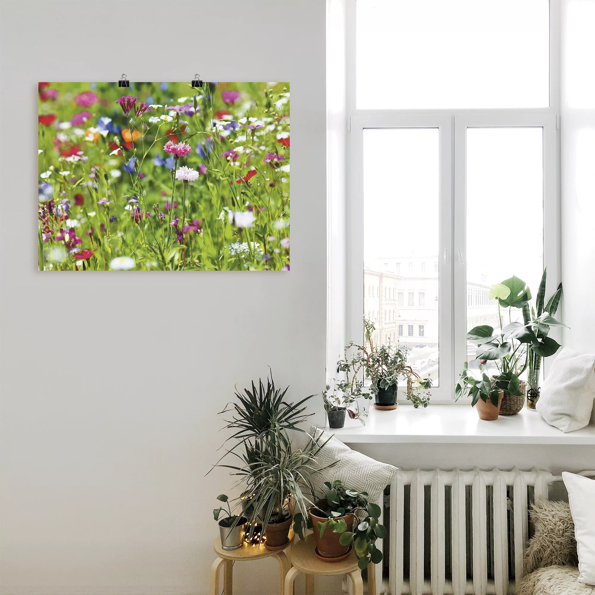 Artland Wandbild "Blumenwiese I", Blumenwiese, (1 St.), als Leinwandbild, P günstig online kaufen