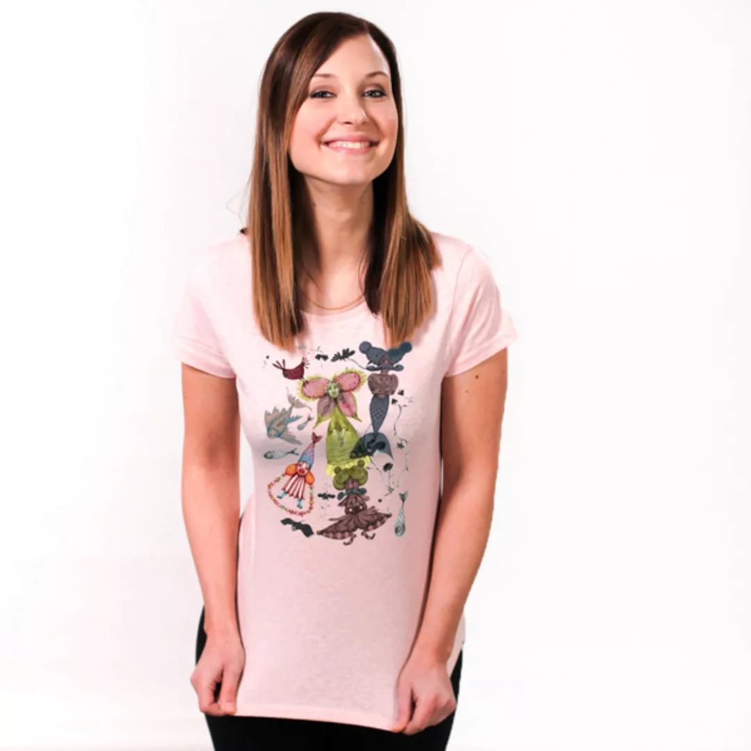 Mermaid In a Wonderland - Frauenshirt Aus Biobaumwolle günstig online kaufen
