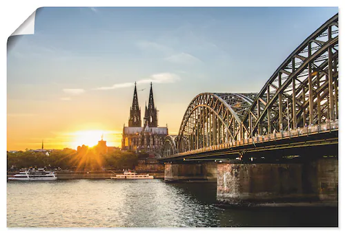 Artland Wandbild »Kölner Dom«, Deutschland, (1 St.), als Poster, Wandaufkle günstig online kaufen