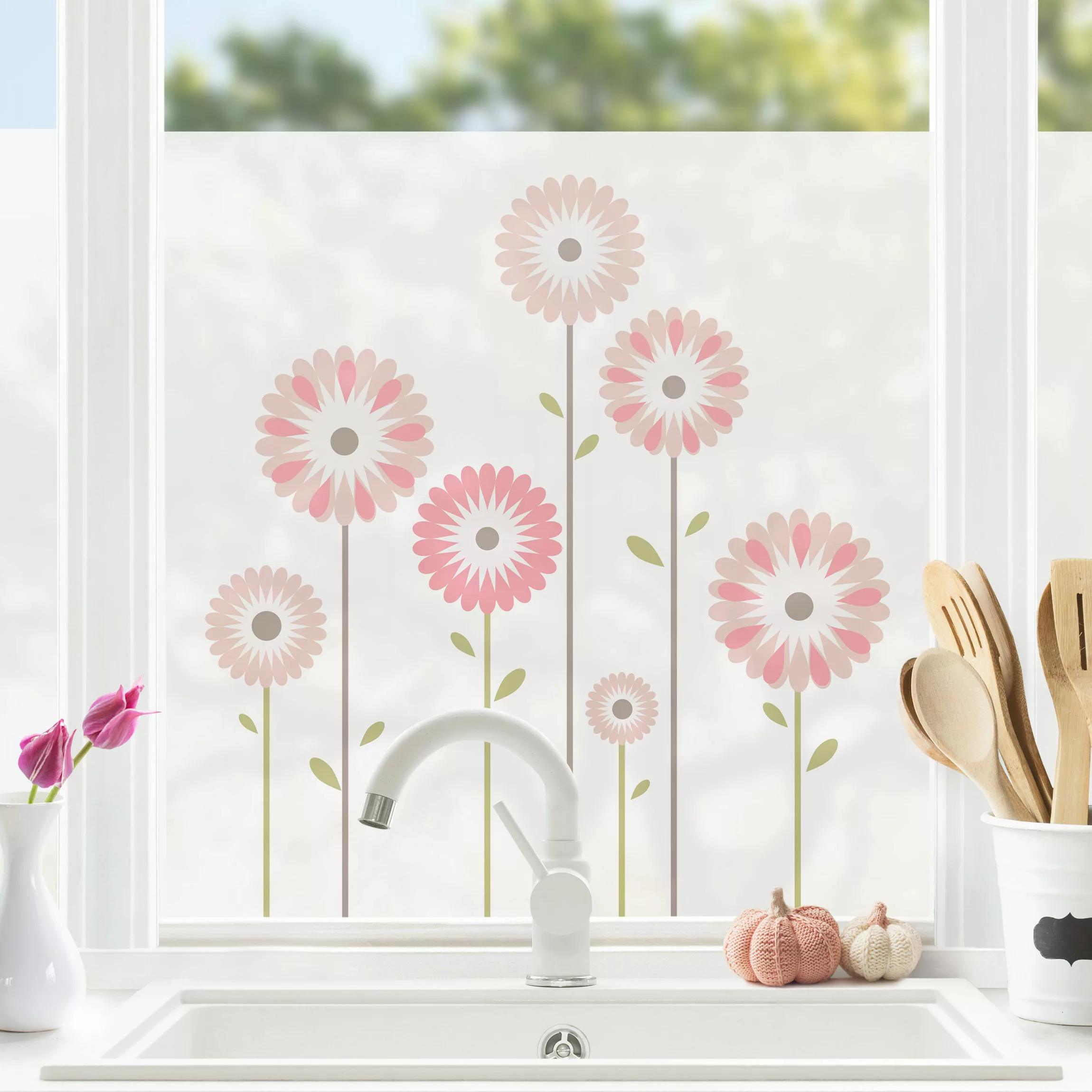 Fensterfolie Vintage Floral günstig online kaufen