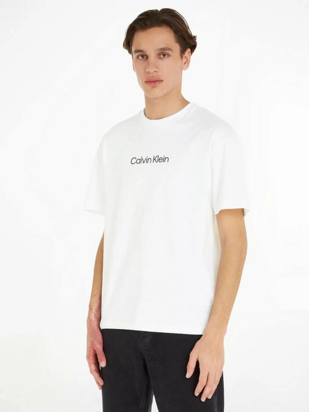 Calvin Klein T-Shirt HERO LOGO COMFORT T-SHIRT mit aufgedrucktem Markenlabe günstig online kaufen