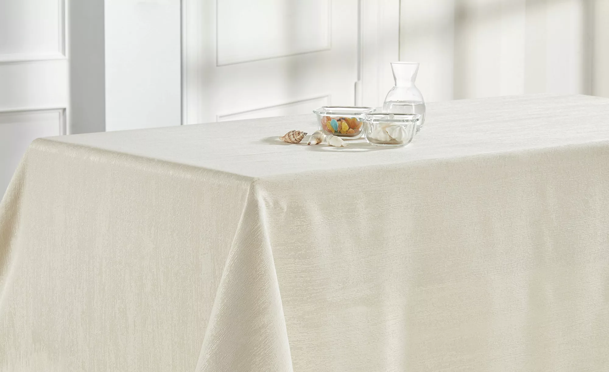 como Tischdecke  Daily ¦ beige ¦ Synthetik, 100% Polyester ¦ Maße (cm): B: günstig online kaufen