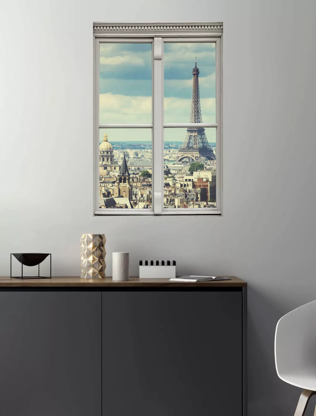 queence Wandsticker "Paris", Wandsticker, Wandbild, selbstklebend, 3D, Fens günstig online kaufen