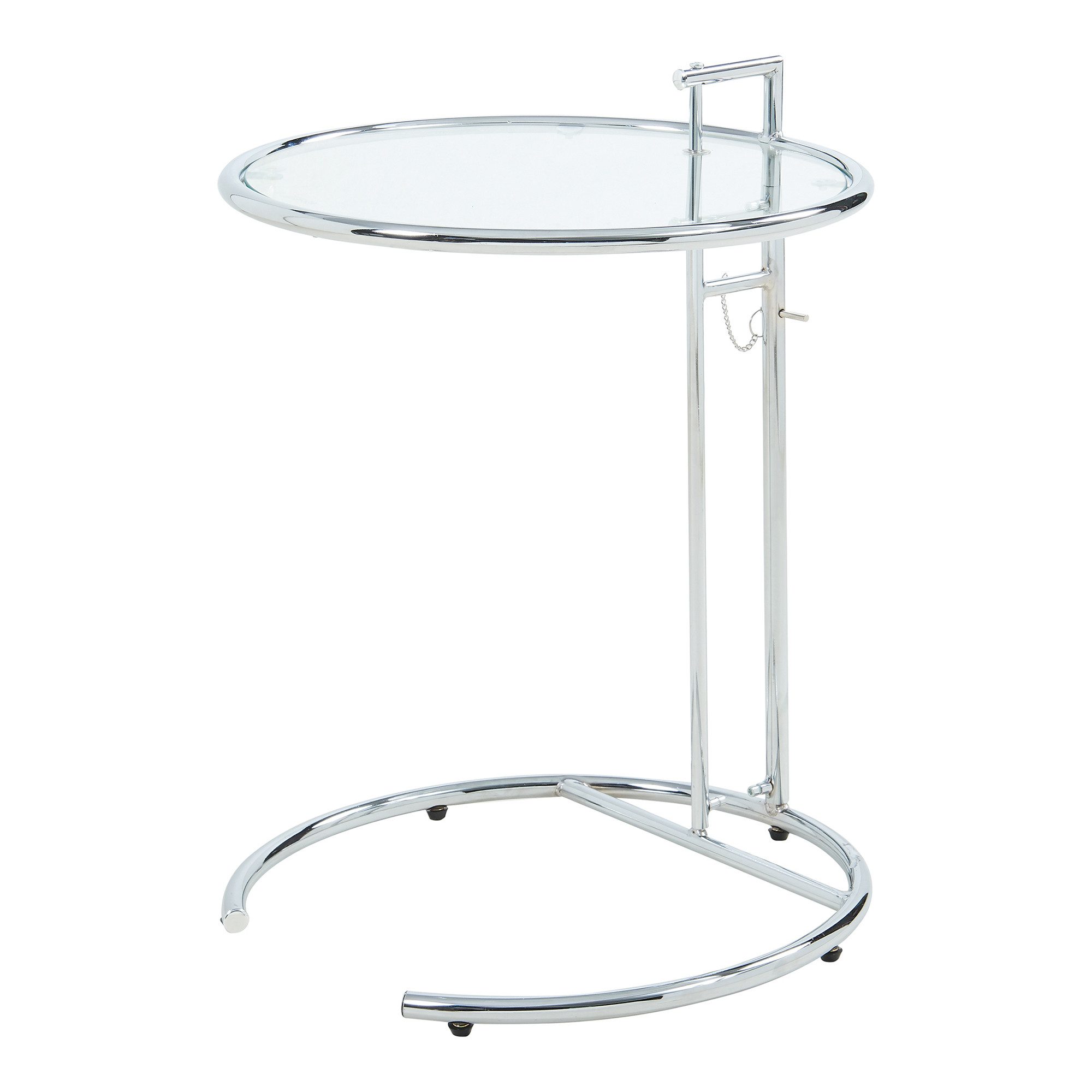 en.casa Beistelltisch, höhenverstellbar »Stare« Glas Transparent günstig online kaufen