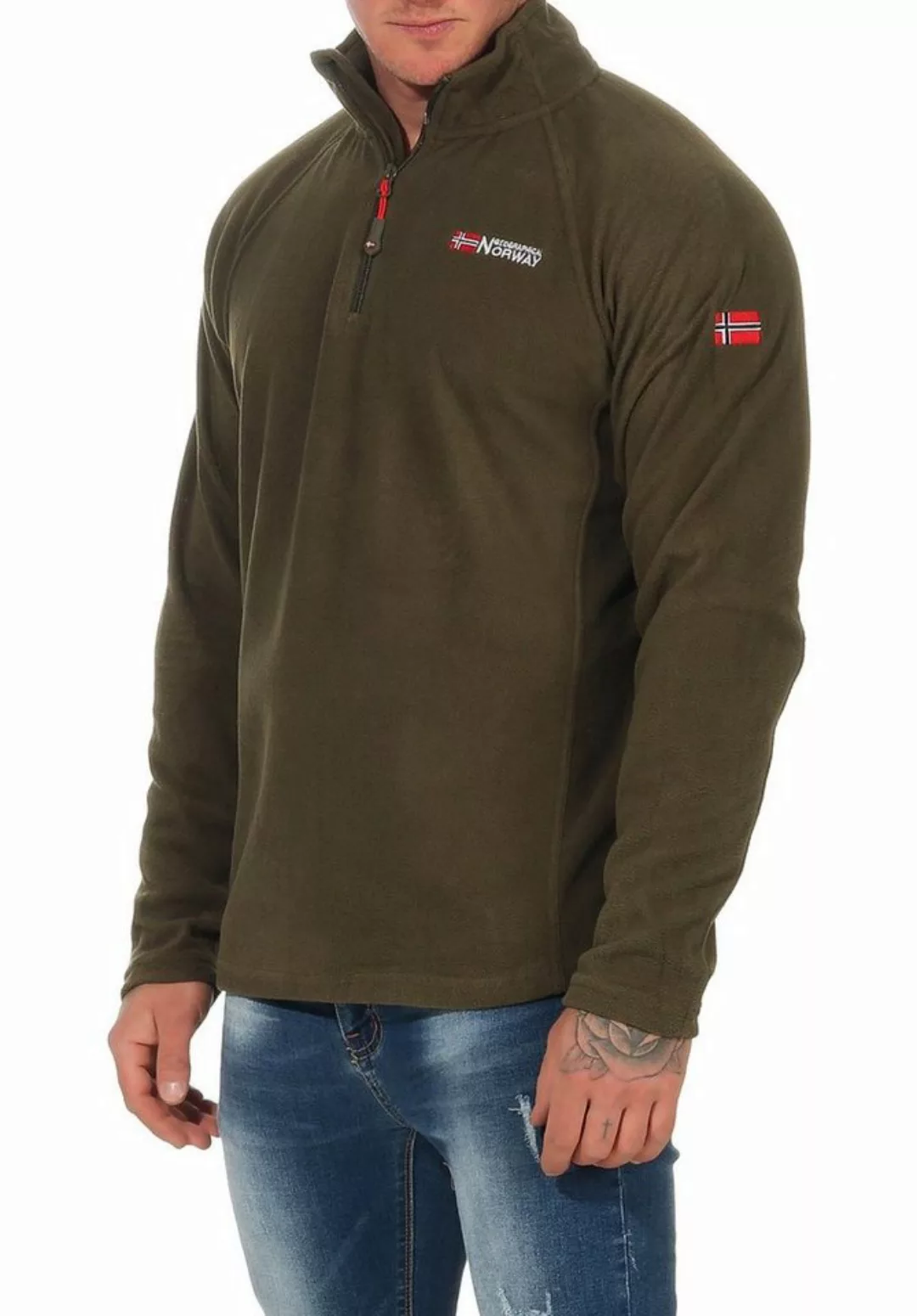 Geographical Norway Fleecepullover Herren G-Kawa hochschließender Kragen, H günstig online kaufen