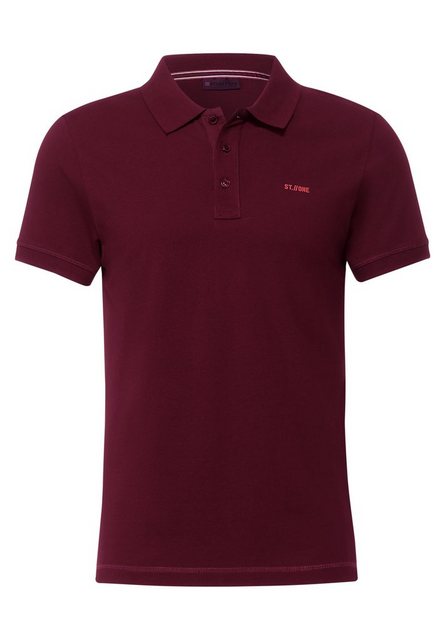 STREET ONE MEN Poloshirt, in Unifarbe günstig online kaufen