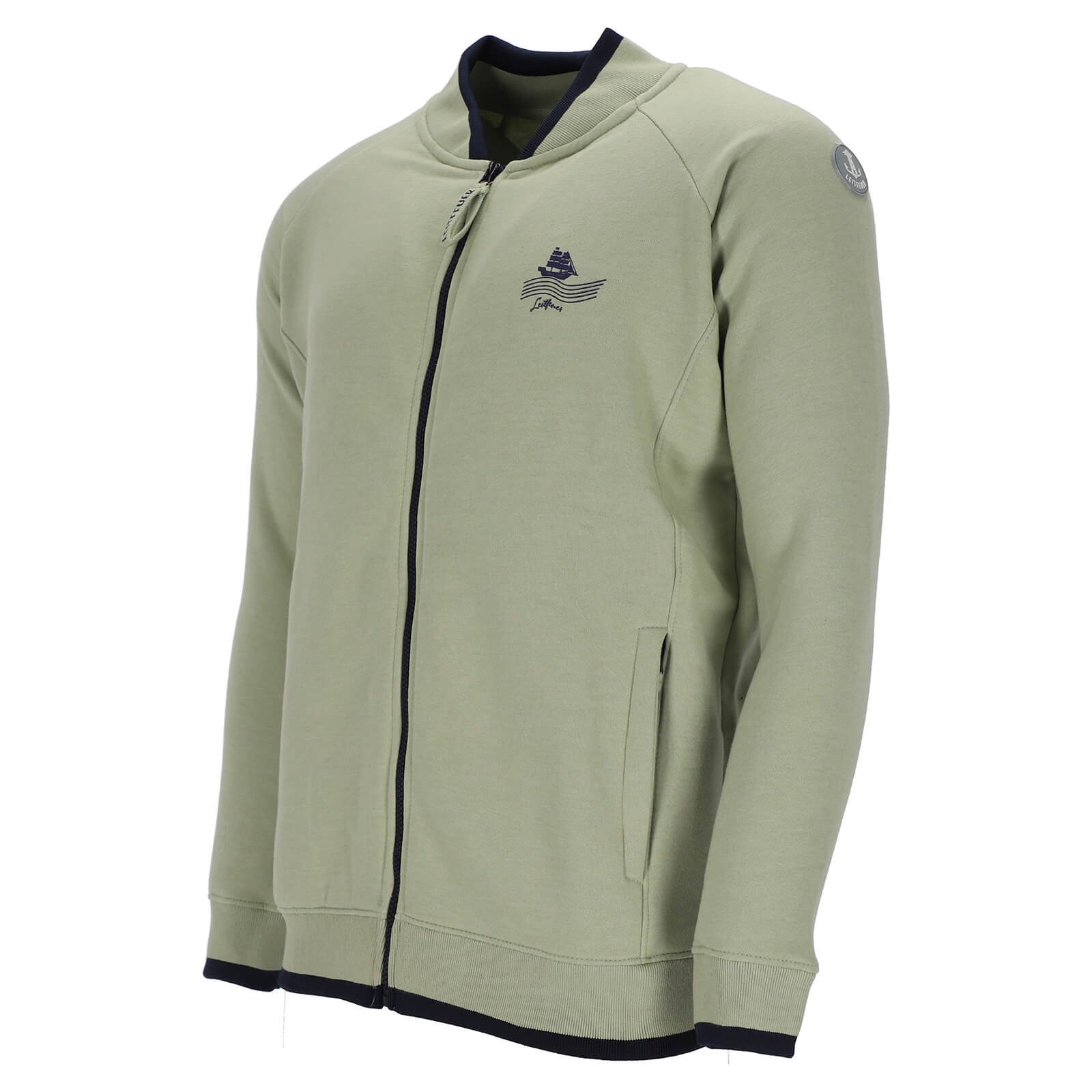 Leitfeuer Sweatjacke Herren Jacke mit Stehkragen günstig online kaufen