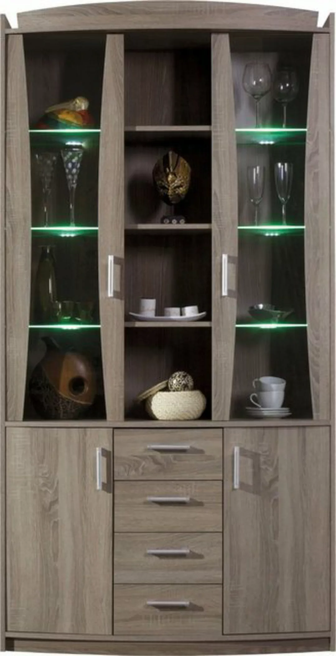 99rooms Vitrine Basil (Standvitrine, Glasvitrine) Design günstig online kaufen