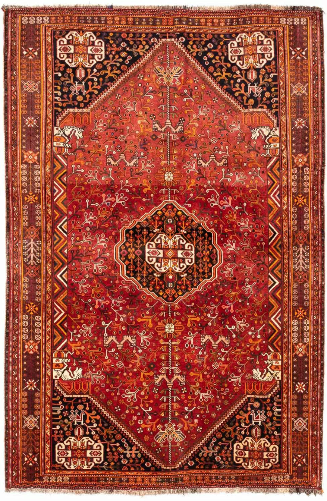 morgenland Wollteppich »Ghashghai Medaillon 277 x 169 cm«, rechteckig, Unik günstig online kaufen