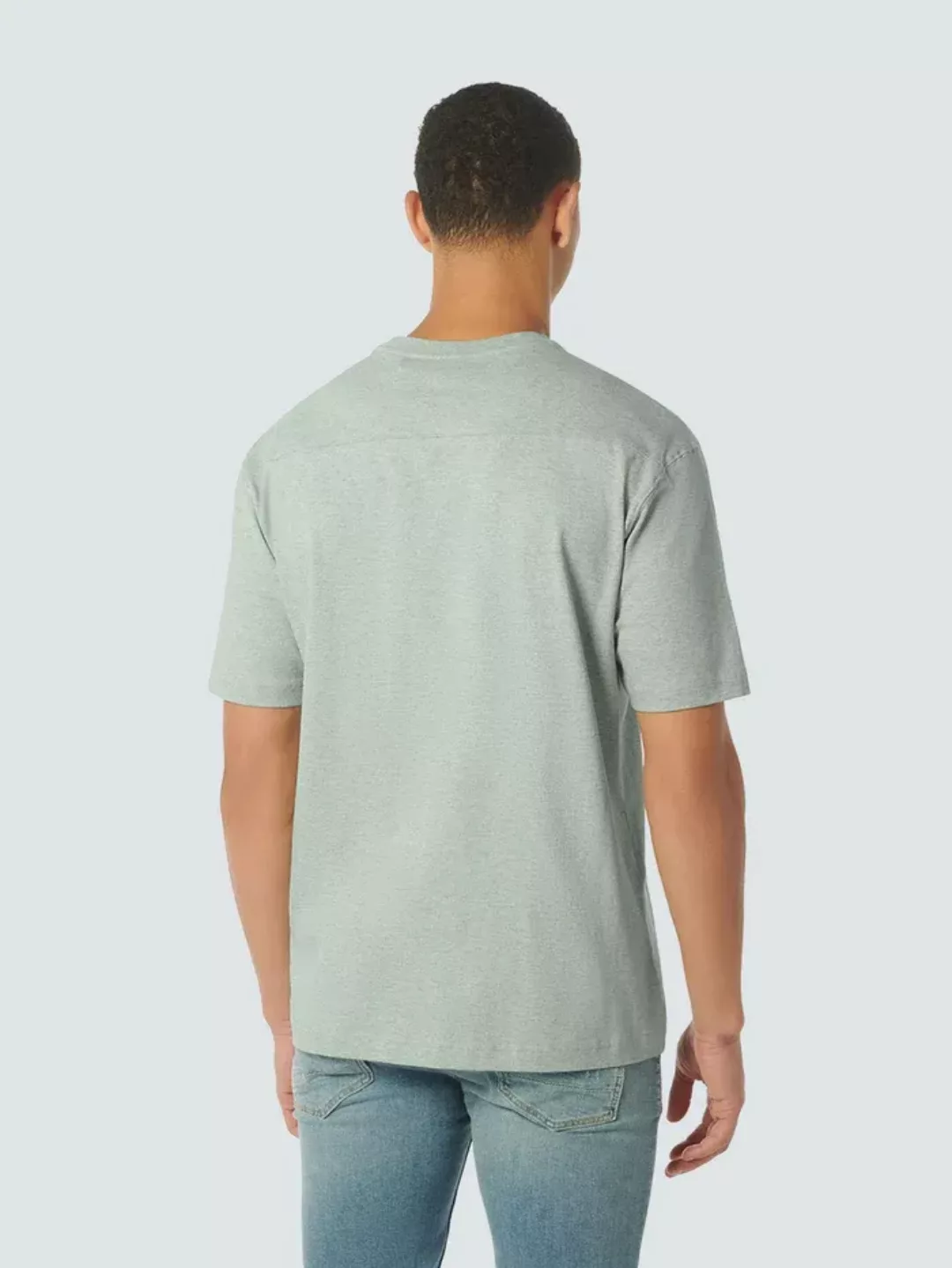 No Excess T-Shirt Melange Mintgrün - Größe XL günstig online kaufen