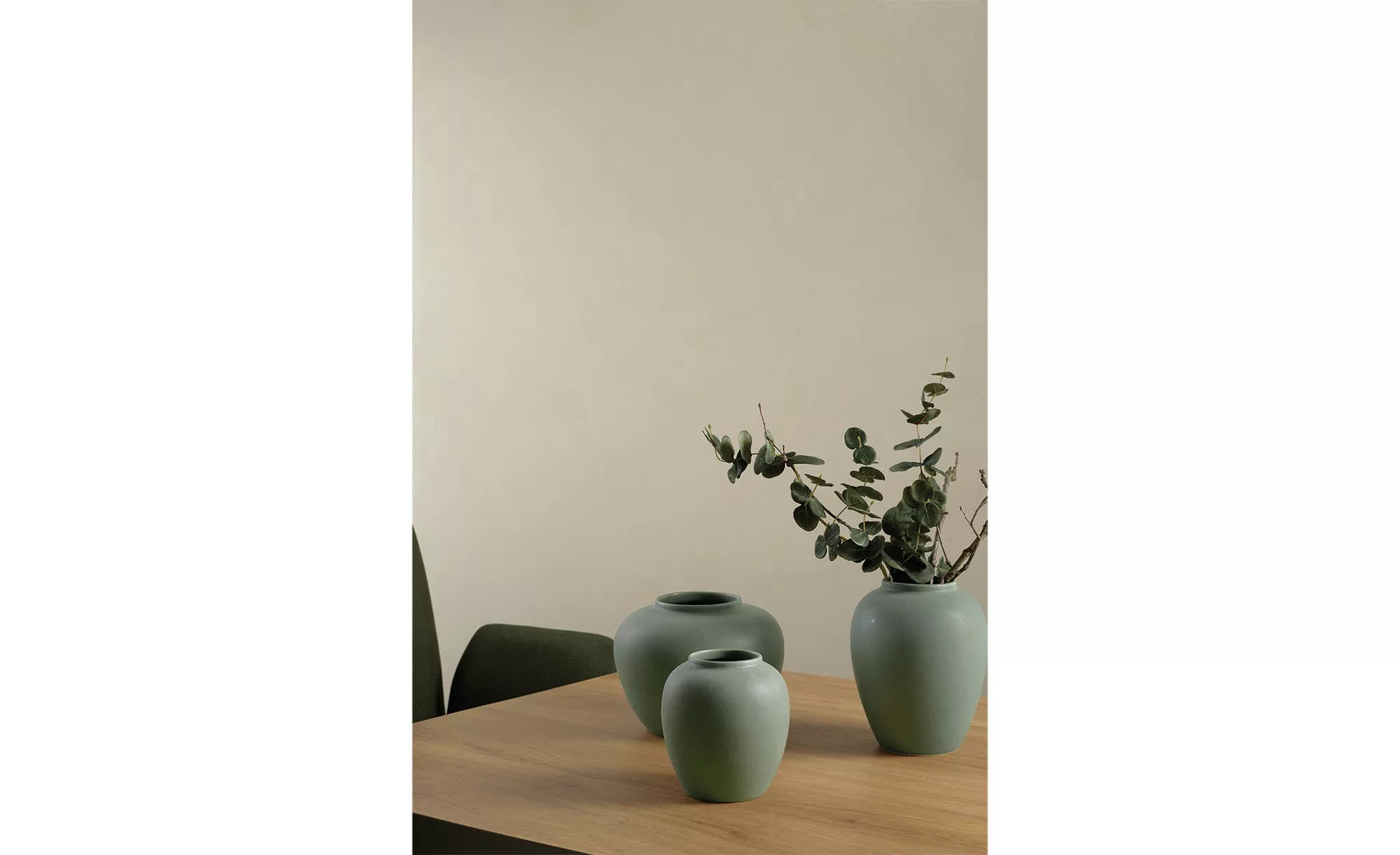 ASA SELECTION Vase  Florea ¦ grün ¦ Steingut ¦ Maße (cm): H: 18  Ø: 11.5 Ac günstig online kaufen