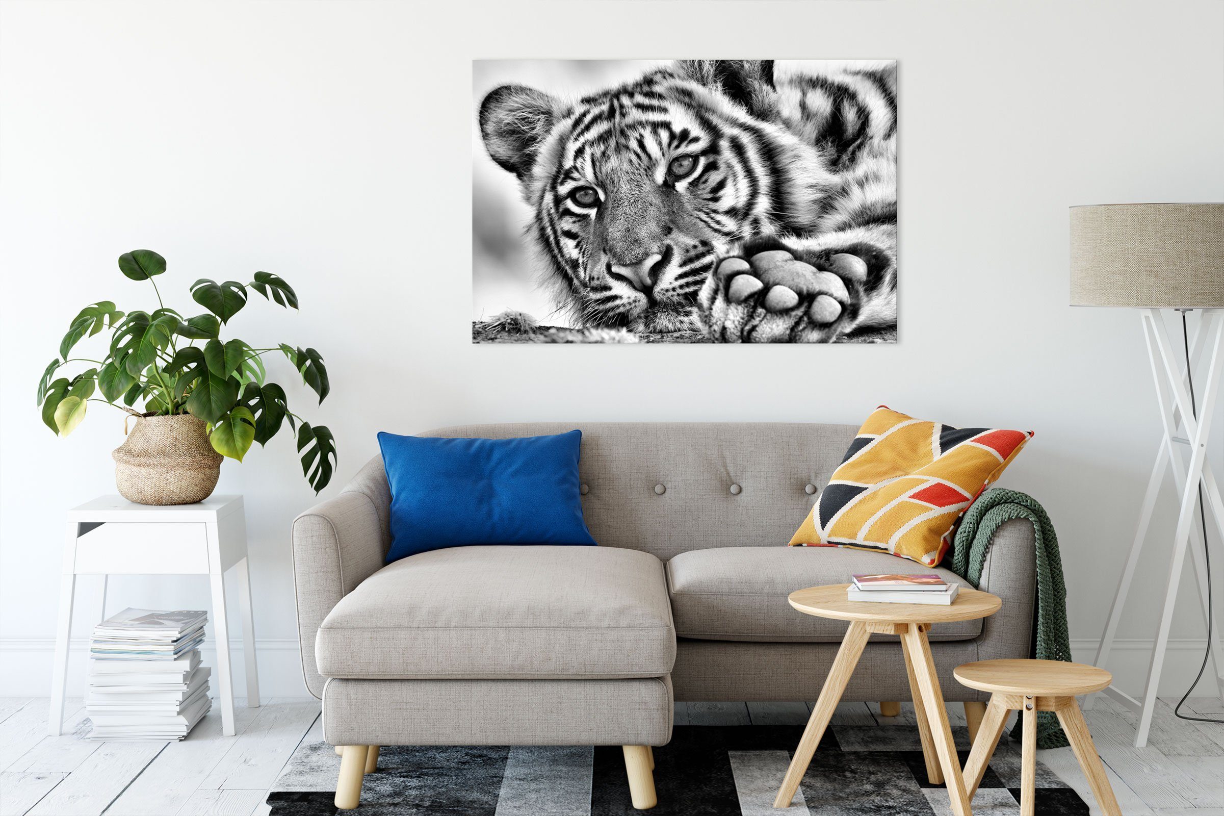Pixxprint Leinwandbild Tiger, Tiger (1 St), günstig online kaufen