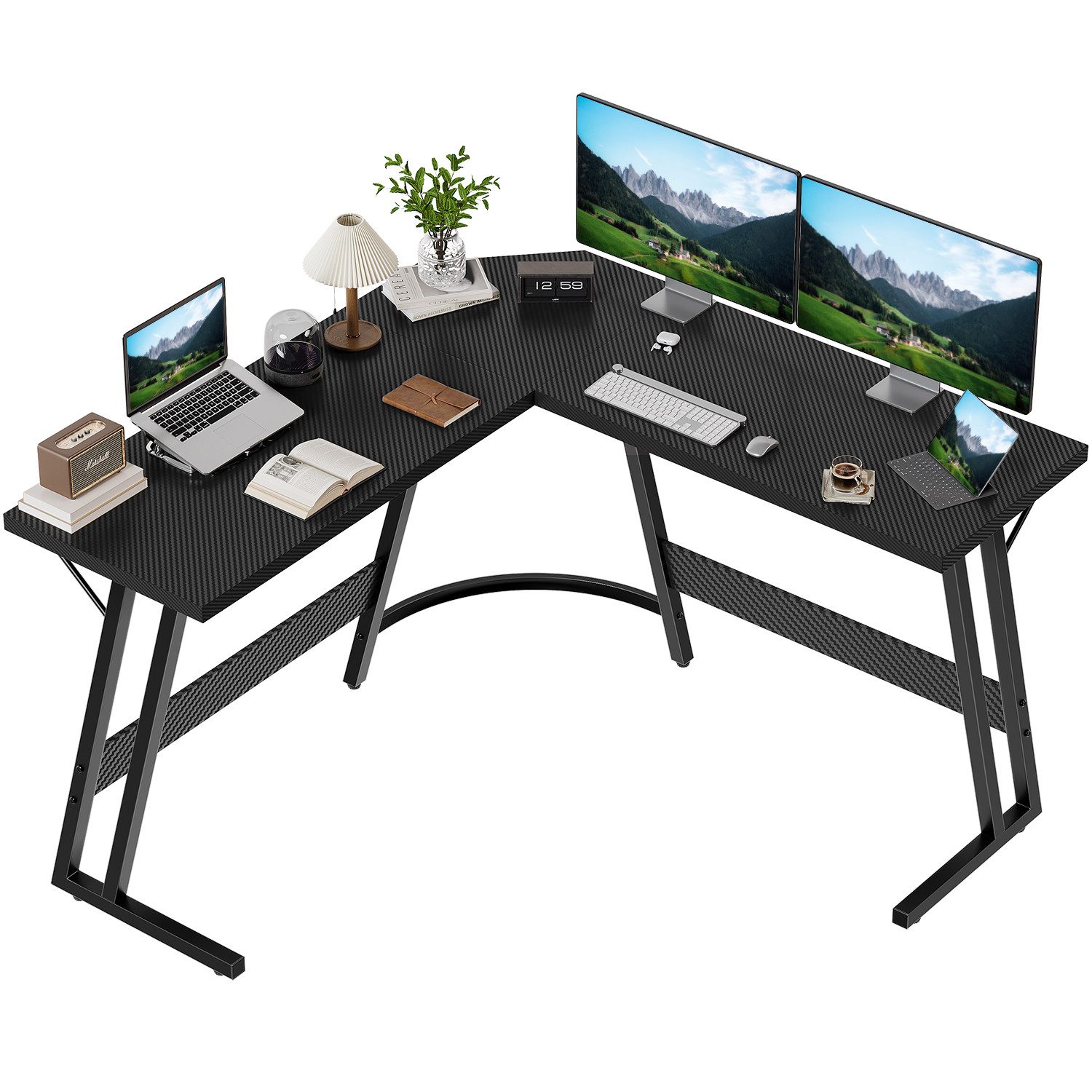GUNJI Eckschreibtisch L-Form Spedition Schreibtisch Computer günstig online kaufen