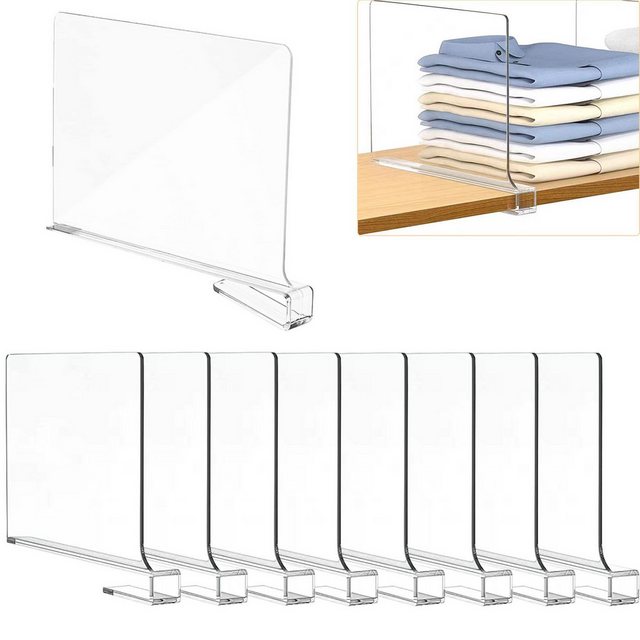 leben Vitrine Set mit 8 transparenten Regalteilern aus Acryl, 30 x 20 cm (C günstig online kaufen