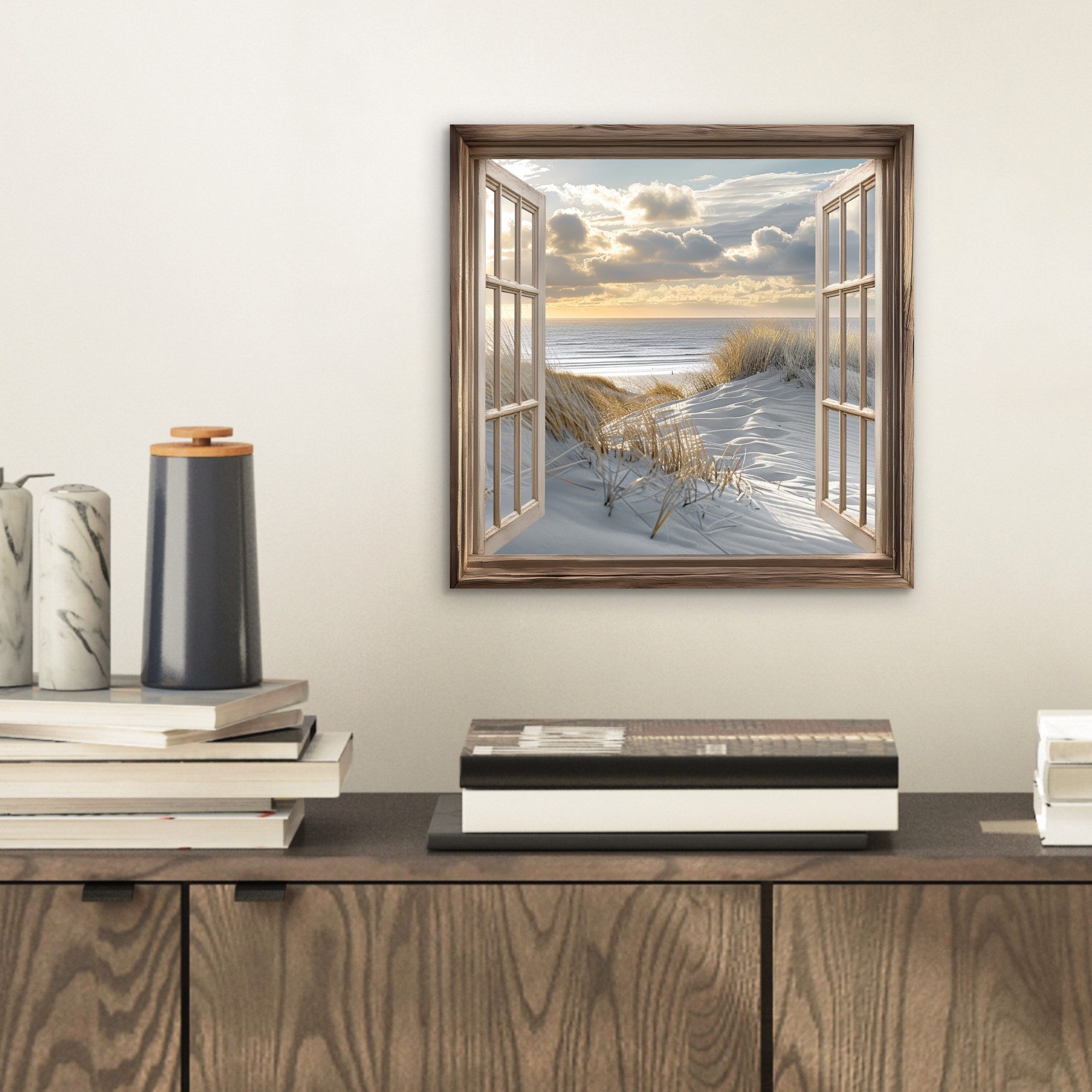 MuchoWow Metallbild Aussicht - Strand - günstig online kaufen