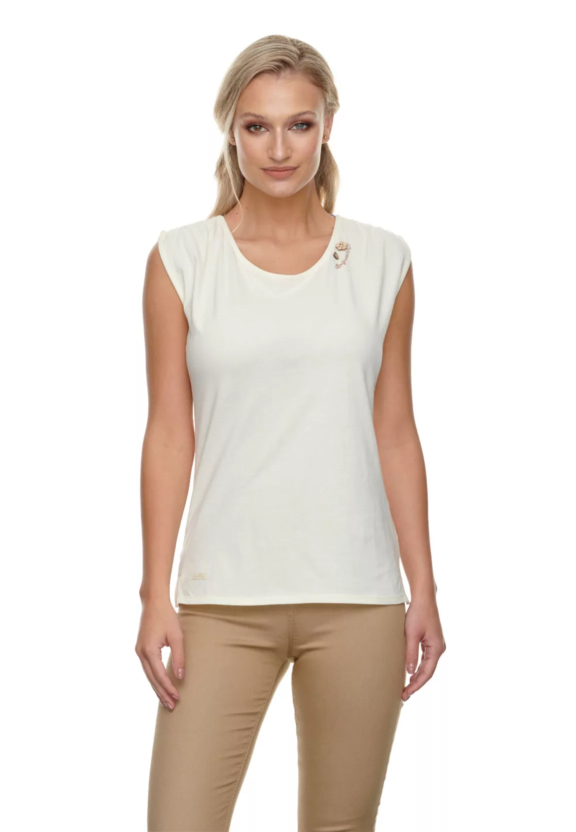 Ragwear Damen T-Shirt GRETA 2111-10006 Off White 7008 Wollweiß günstig online kaufen