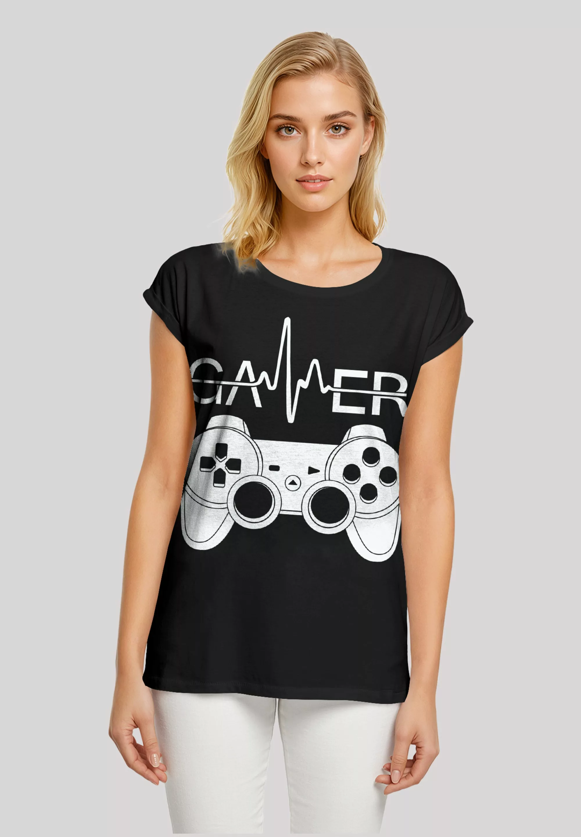 F4NT4STIC T-Shirt "Gamer Herzschlag", Premium Qualität günstig online kaufen