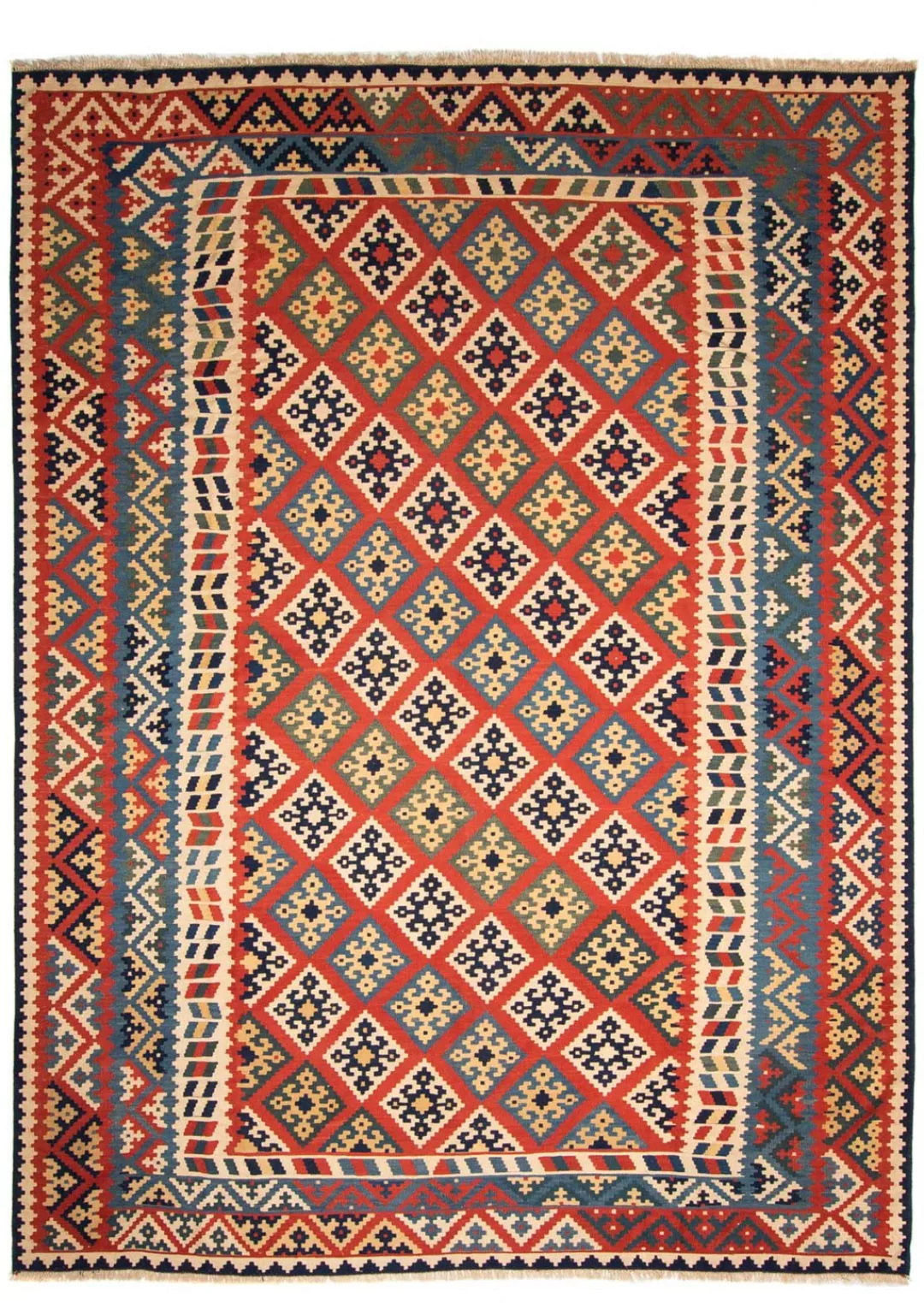 morgenland Wollteppich »Kelim - Oriental - 404 x 302 cm - rot«, rechteckig günstig online kaufen